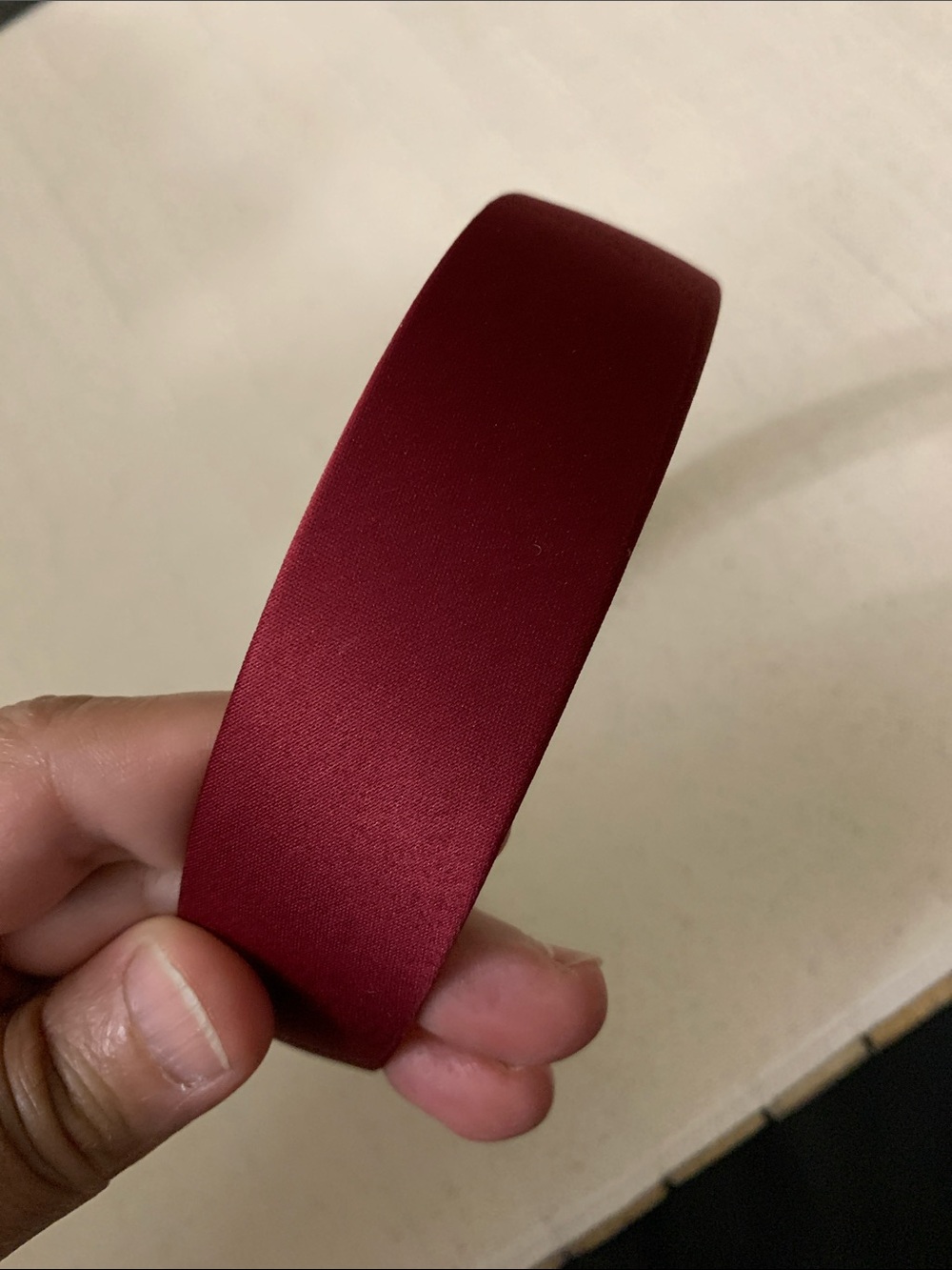 Simple Satin Headband in Deep Wine Red 2 for $10